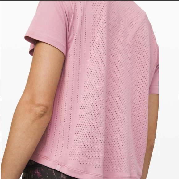 Lululemon Train to Be Short Sleeve - Pink - Size S - Picture 2 of 7
